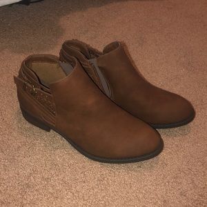 Brown booties